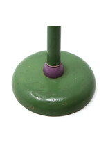 Vintage Hand-Painted Flapper Doll Green and Purple Wooden Hat Stand