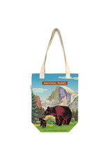 Cavallini Papers & Co. National Parks Bear Tote Bag