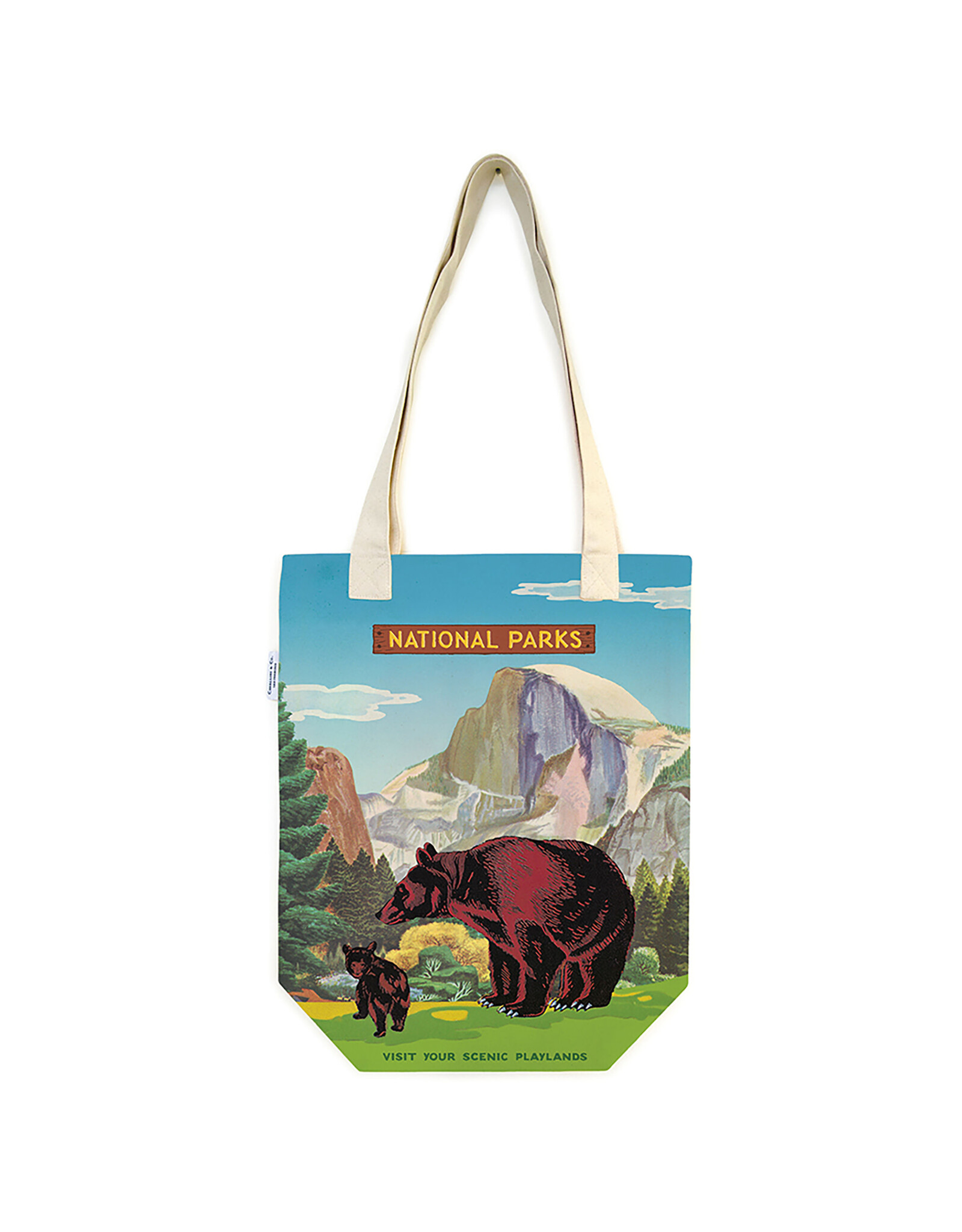 Cavallini Papers & Co. National Parks Bear Tote Bag  TB/NPBEAR