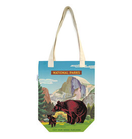Cavallini Papers & Co. National Parks Bear Tote Bag