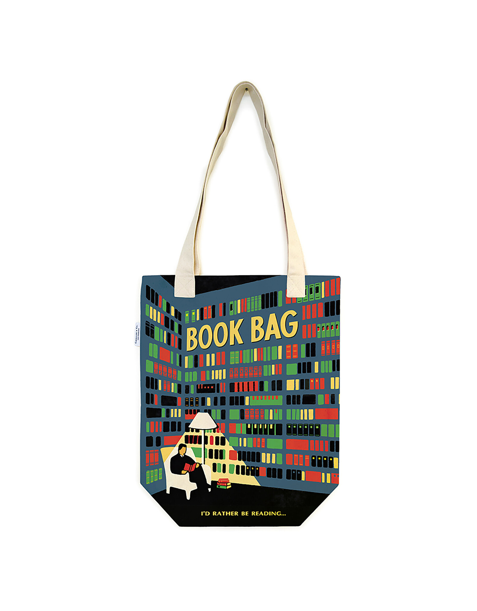 Cavallini Papers & Co. Library Tote Bag  TB/BOOKLIB