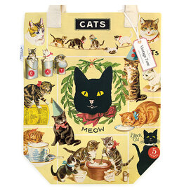Cavallini Papers & Co. Vintage Cats Tote Bag  TB/VINCAT