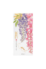 Midori Wisteria Message Letter Pad Set 604 Silk Printed  89604006