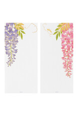 Midori Wisteria Message Letter Pad Set 604 Silk Printed  89604006
