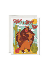 Red Cap Cards Armadillo Dad A2 Greeting Card