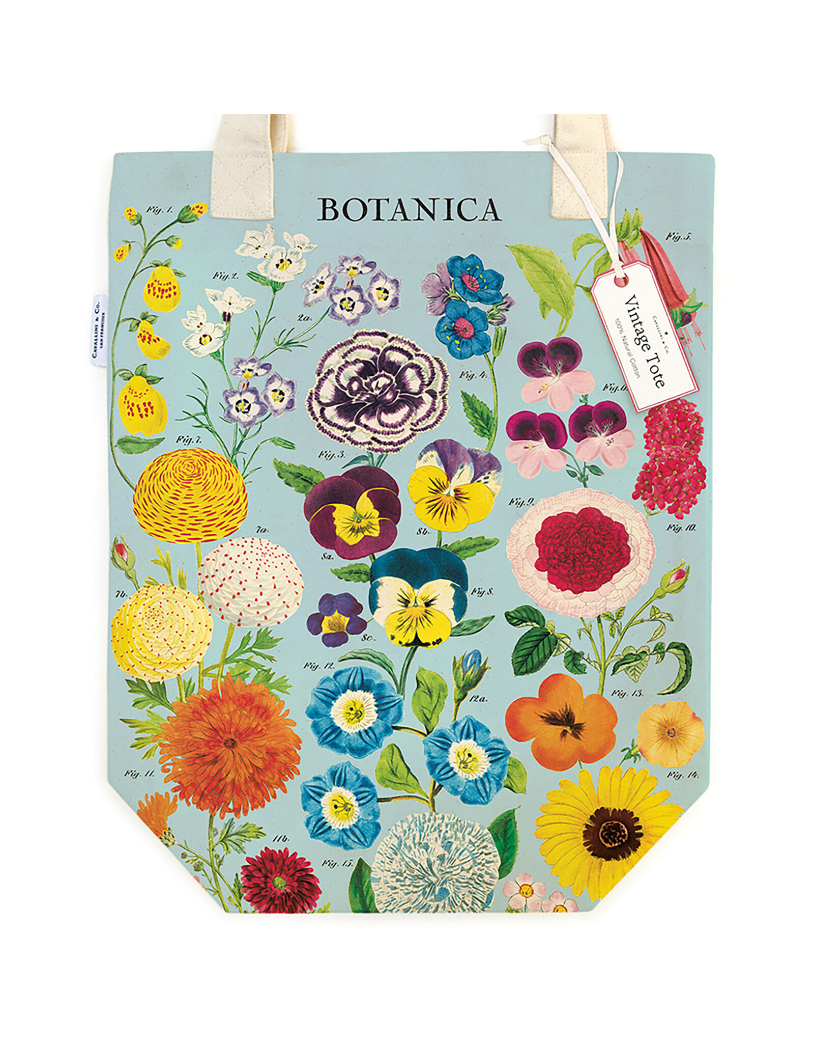Cavallini Papers & Co. Botanica Tote Bag