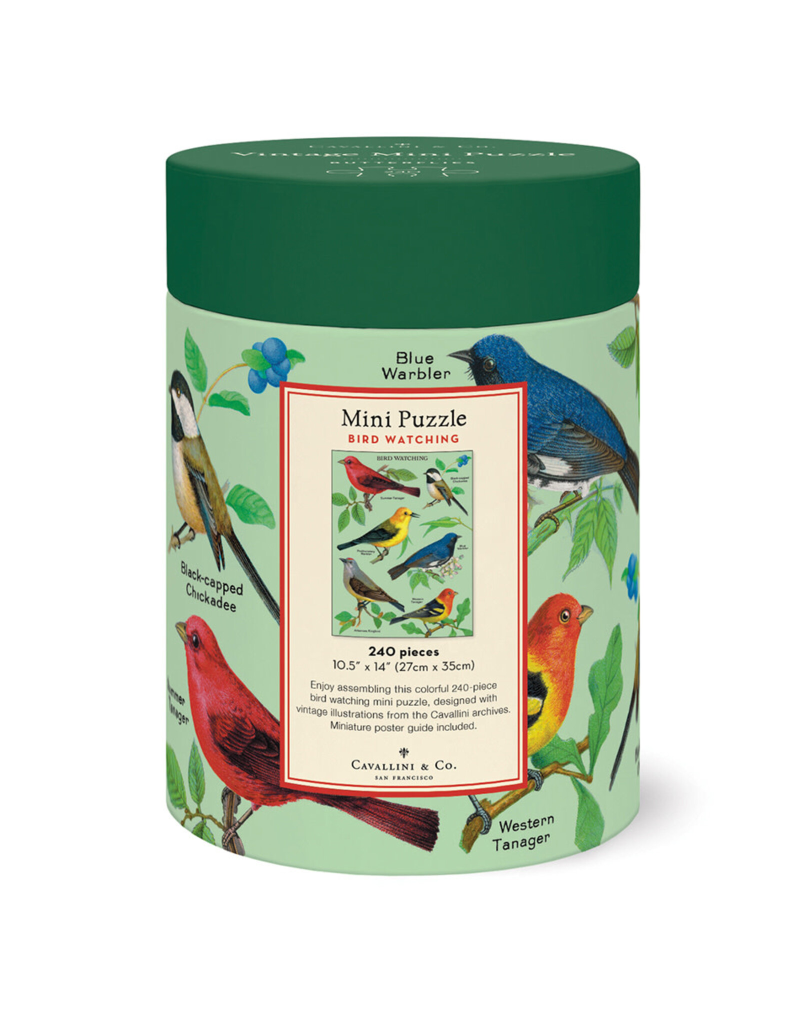 Cavallini Papers & Co. Bird Watching Mini Puzzle 240 Pcs