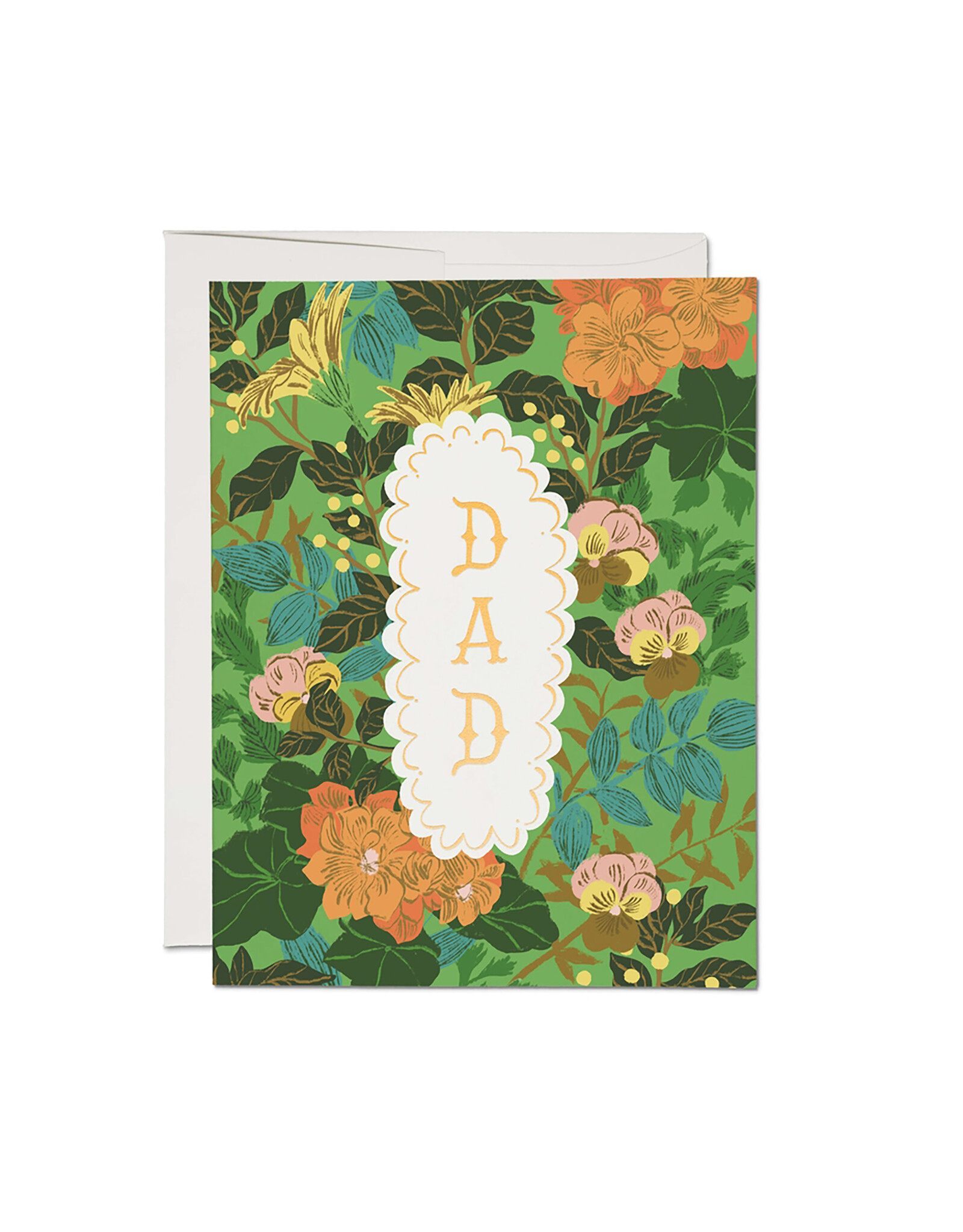 Red Cap Cards Verdant Tribute A2 Greeting Card