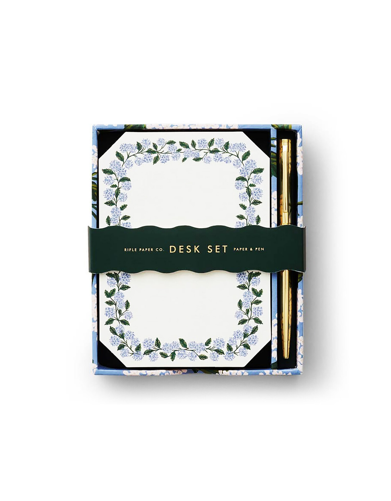 Rifle Paper Co. Hydrangea Note Writing Set of 130 Sheets and Pen