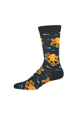 Socksmith Design Octopuses Rule 10-13 Men's Crew Socks