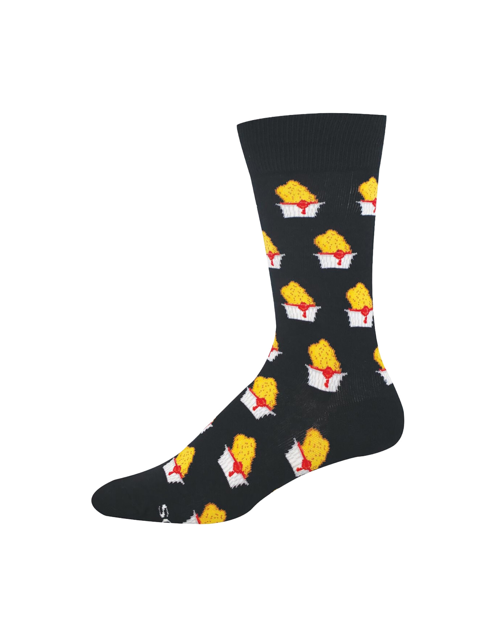 Socksmith Design Dunking Nuggets 10-13 Men's Crew Socks