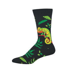 Socksmith Design Bright as a Chameleon 10-13 Men's Crew Socks