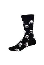 Socksmith Design Skull and Bones Club 10-13 Men's Crew Socks