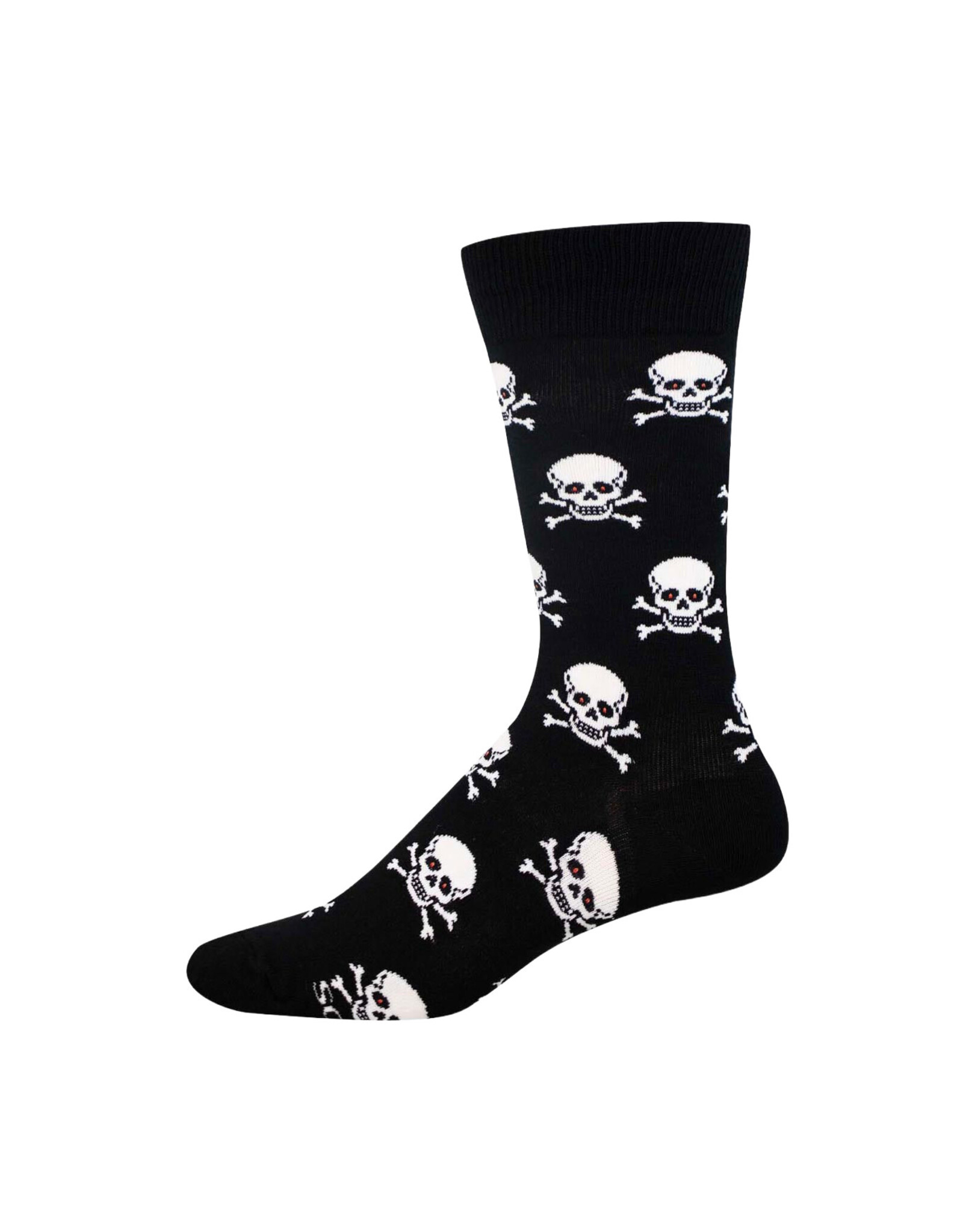 Socksmith Design Skull and Bones Club 10-13 Men's Crew Socks