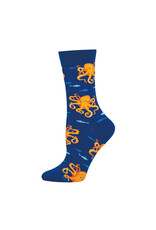 Socksmith Design Octopuses 9-11 Women's Crew Socks