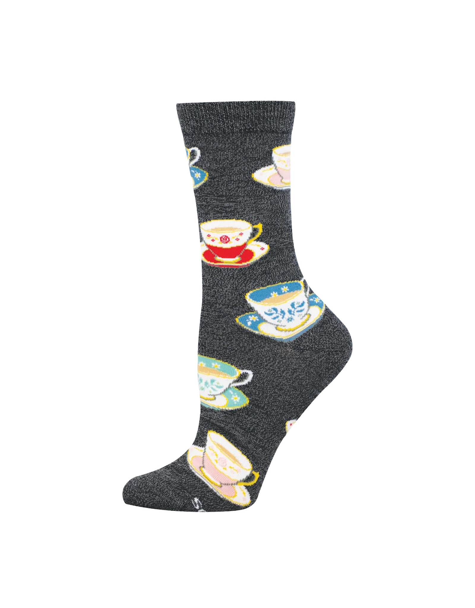 Socksmith Design Spot Of Tea, Please 9-11 Women's Crew Socks