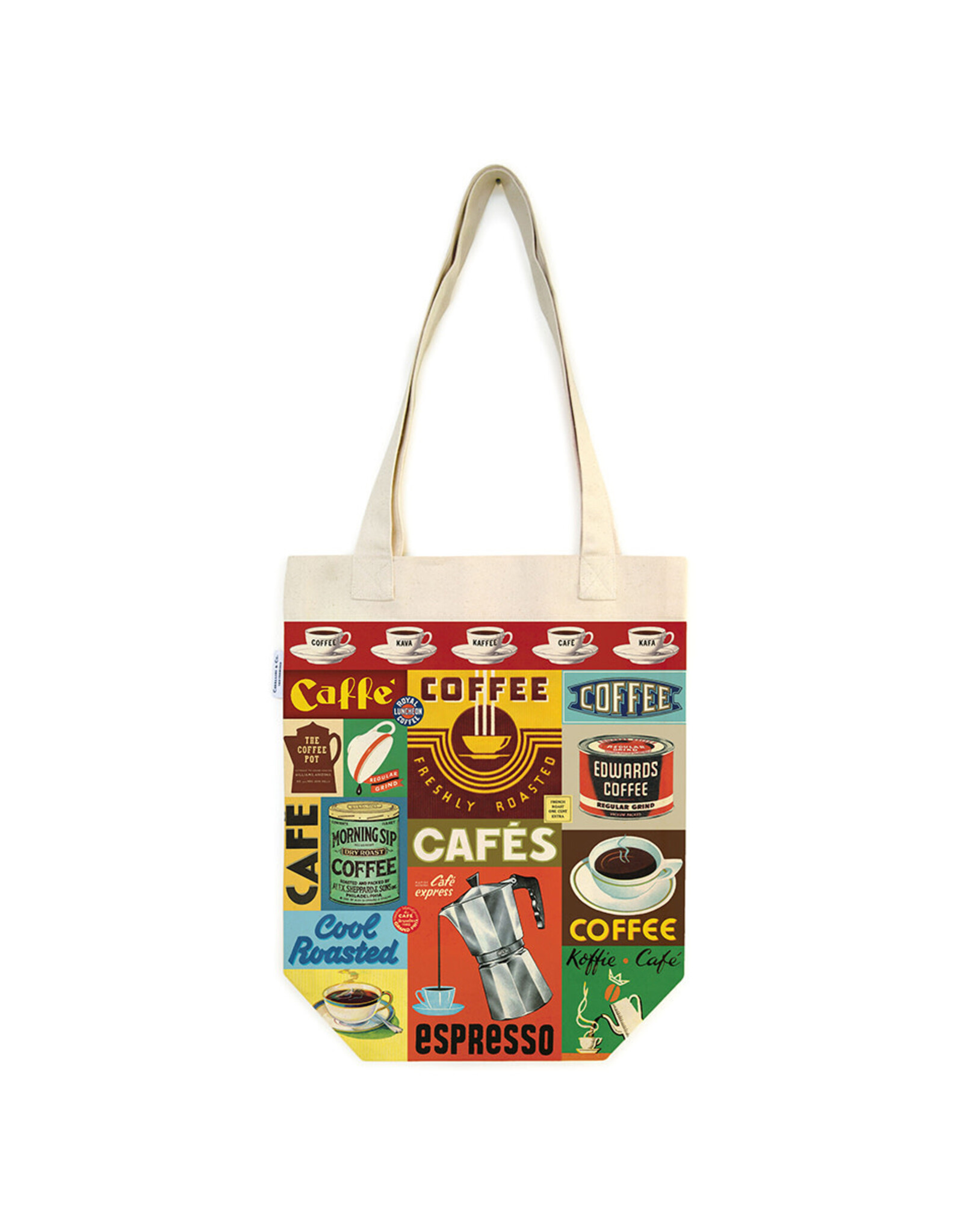 Cavallini Papers & Co. Coffee Tote Bag