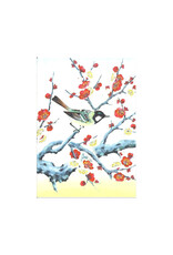 Fukui Asahido Co., Ltd. Blank Birds & Plum #676 A7 Notecard