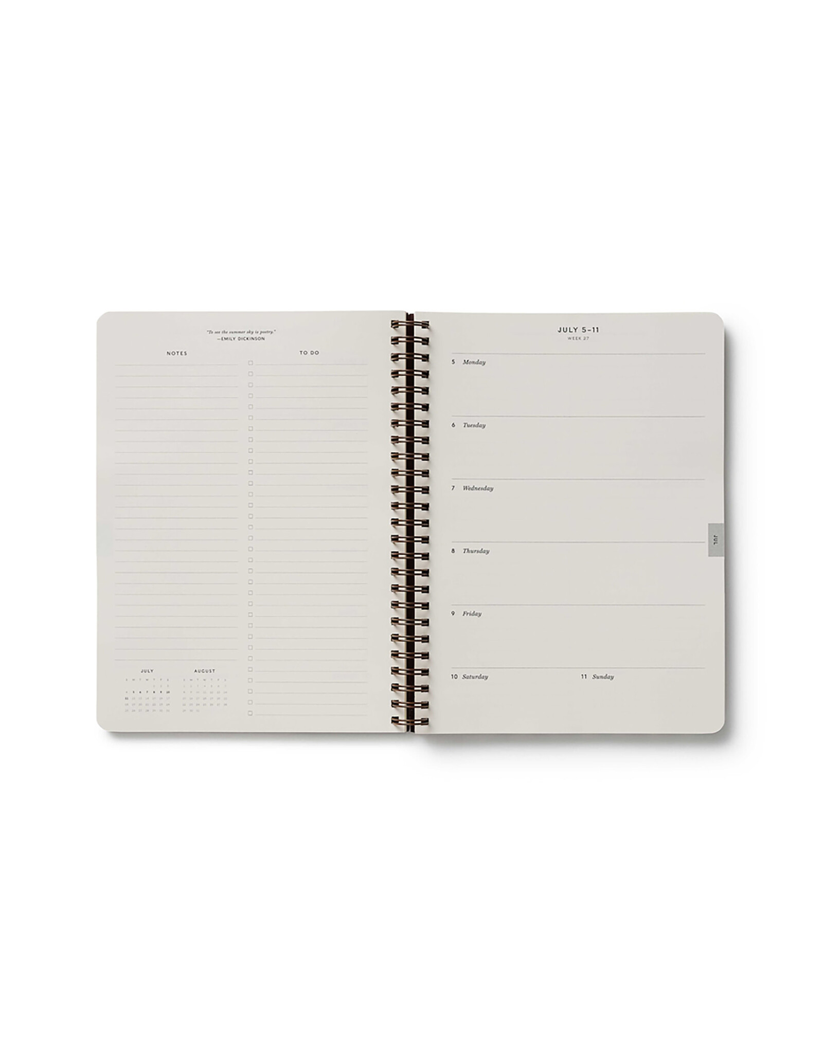 Rifle Paper Co. 2027 Sage Hydrangea 12-Month Softcover Spiral Planner