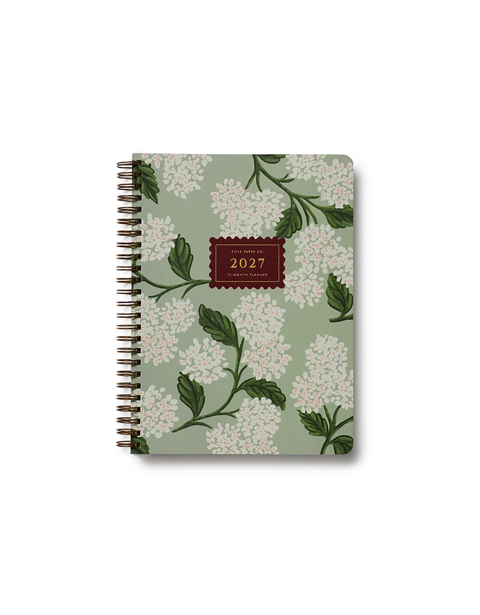 Rifle Paper Co. 2027 Sage Hydrangea 12-Month Softcover Spiral Planner
