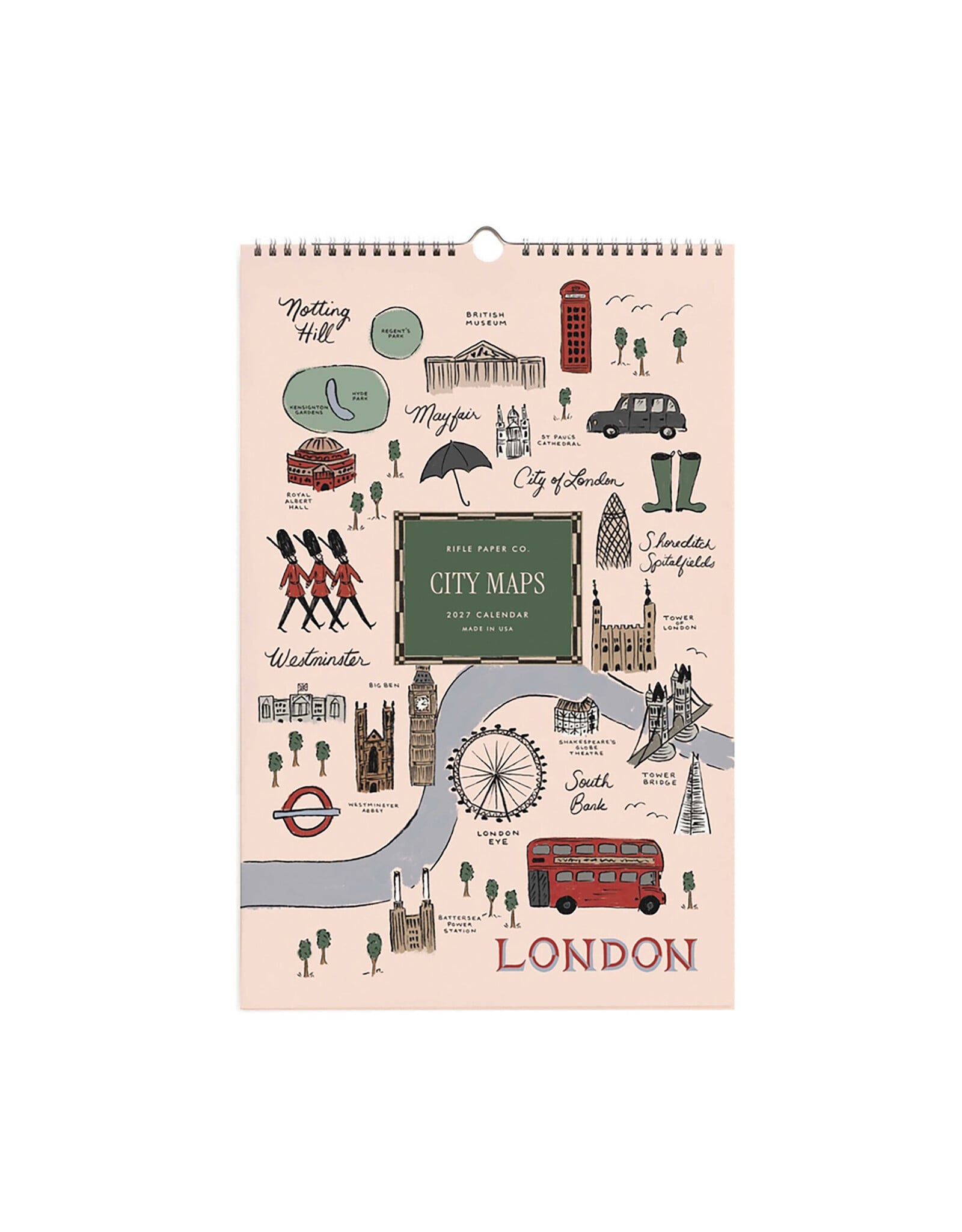 Rifle Paper Co. 2027 Travel Sketches Wall Calendar