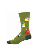 Socksmith Design Bird is the Nerd 10-13 Men's Crew Socks