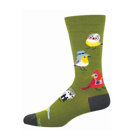 Socksmith Design Bird is the Nerd 10-13 Men's Crew Socks