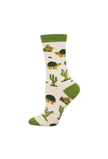 Socksmith Design Deserted Tortoise 9-11 Women's Bamboo Crew Socks