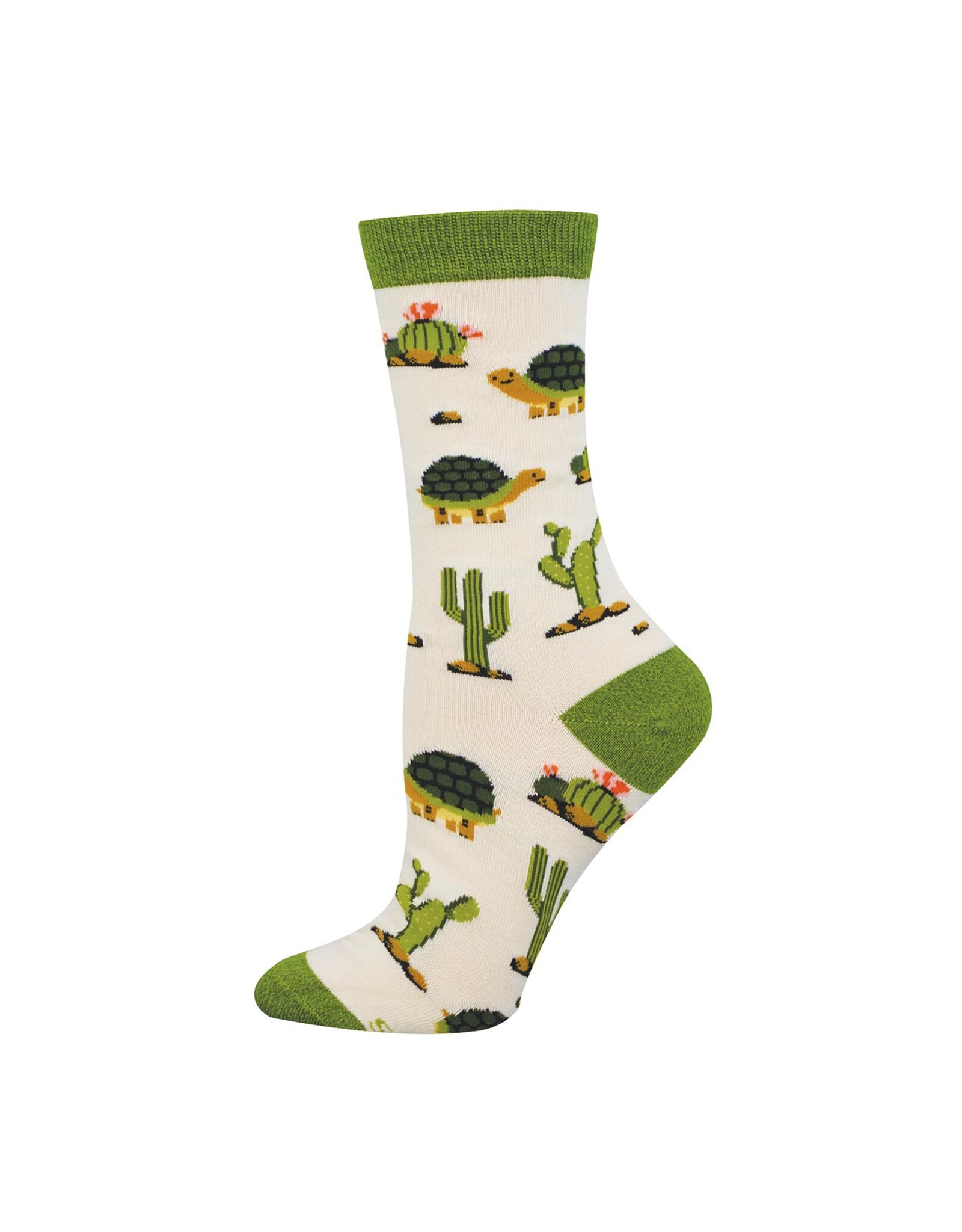 Socksmith Design Deserted Tortoise 9-11 Women's Bamboo Crew Socks