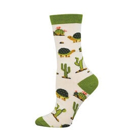 Socksmith Design Deserted Tortoise 9-11 Women's Bamboo Crew Socks