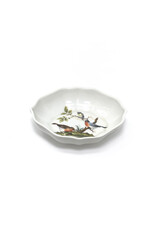 Vintage Limoges Porcelain Ring Dish with Songbirds Motif
