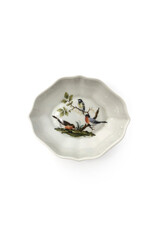 Vintage Limoges Porcelain Ring Dish with Songbirds Motif
