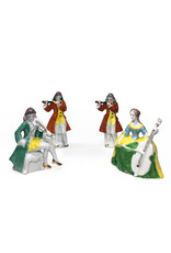 Vintage Porcelain Quartet of French Musician Figurines