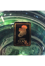 Kerry Glass Green Swirl Art Glass Round Paperweight