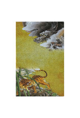 Fukui Asahido Co., Ltd. Gold Base Dragon & Tiger A7 Card