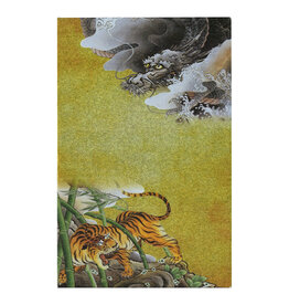 Fukui Asahido Co., Ltd. Gold Base Dragon & Tiger A7 Card