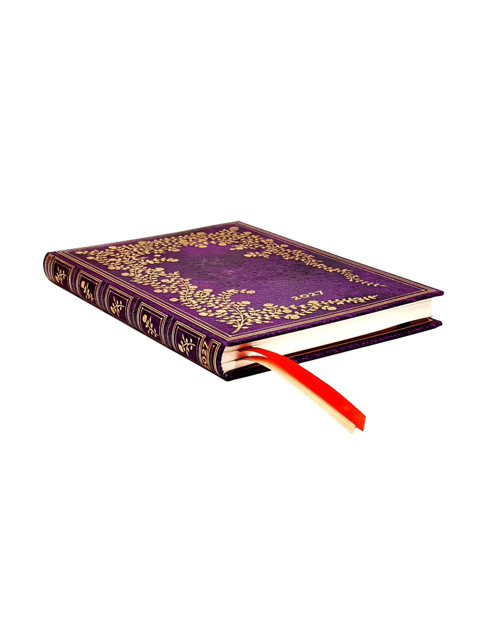 Paperblanks 2027 New York Rose 12-Month Hardcover Weekly Planner Midi Vertical