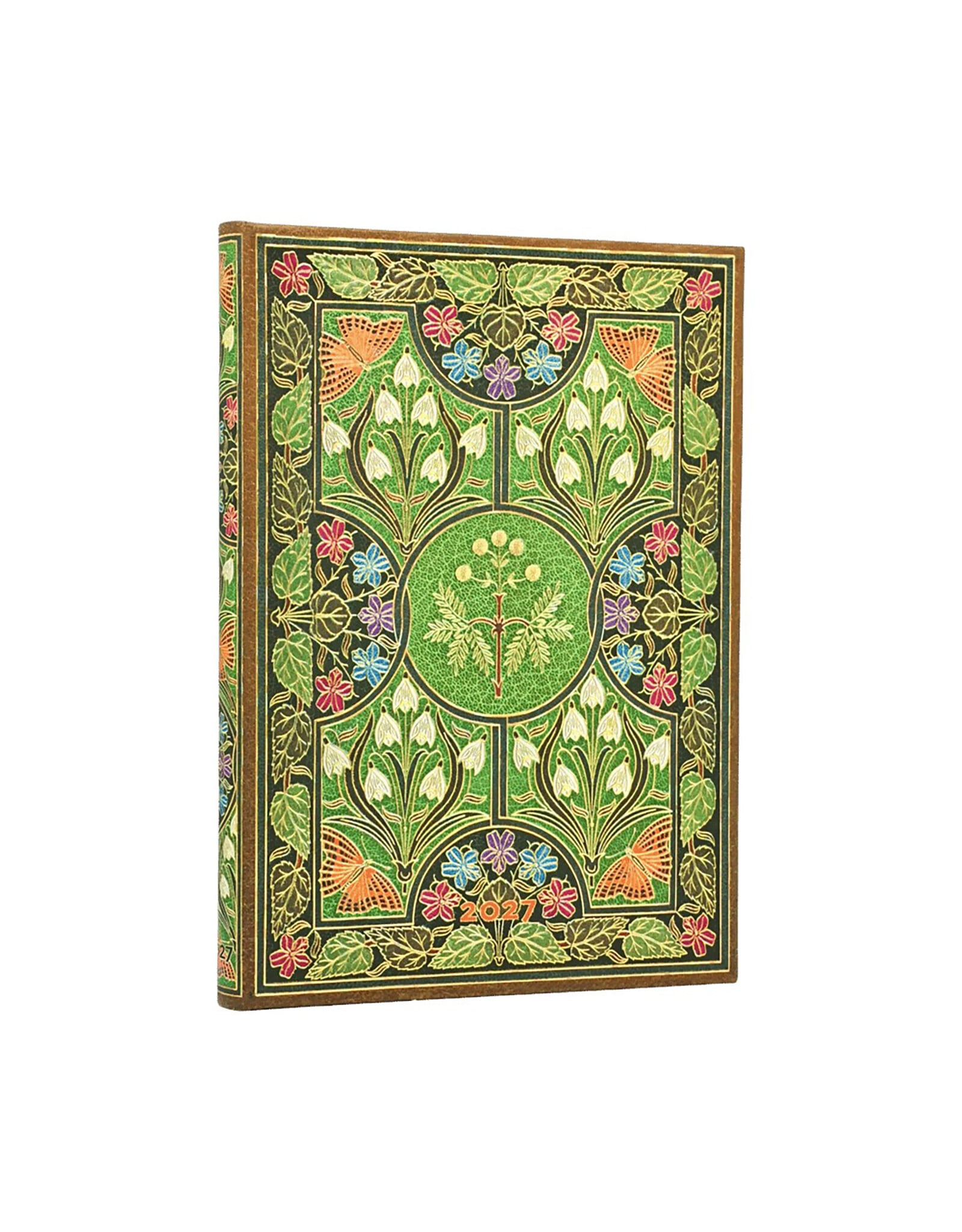 Paperblanks 2027 Poetry in Bloom 12-Month Hardcover Weekly Planner Midi Vertical