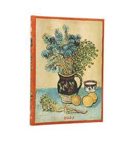 Paperblanks 2027 Van Gogh's Still Life 12-Month Hardcover Weekly Planner Midi Horizontal
