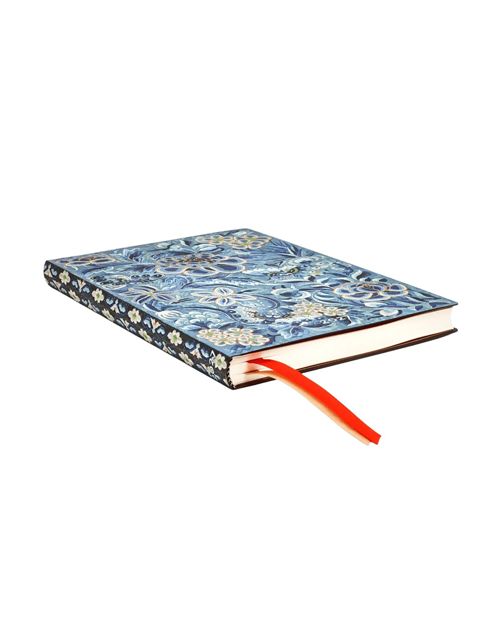 Paperblanks 2027 Blue Willow 12-Month Softcover Weekly Planner Midi Horizontal