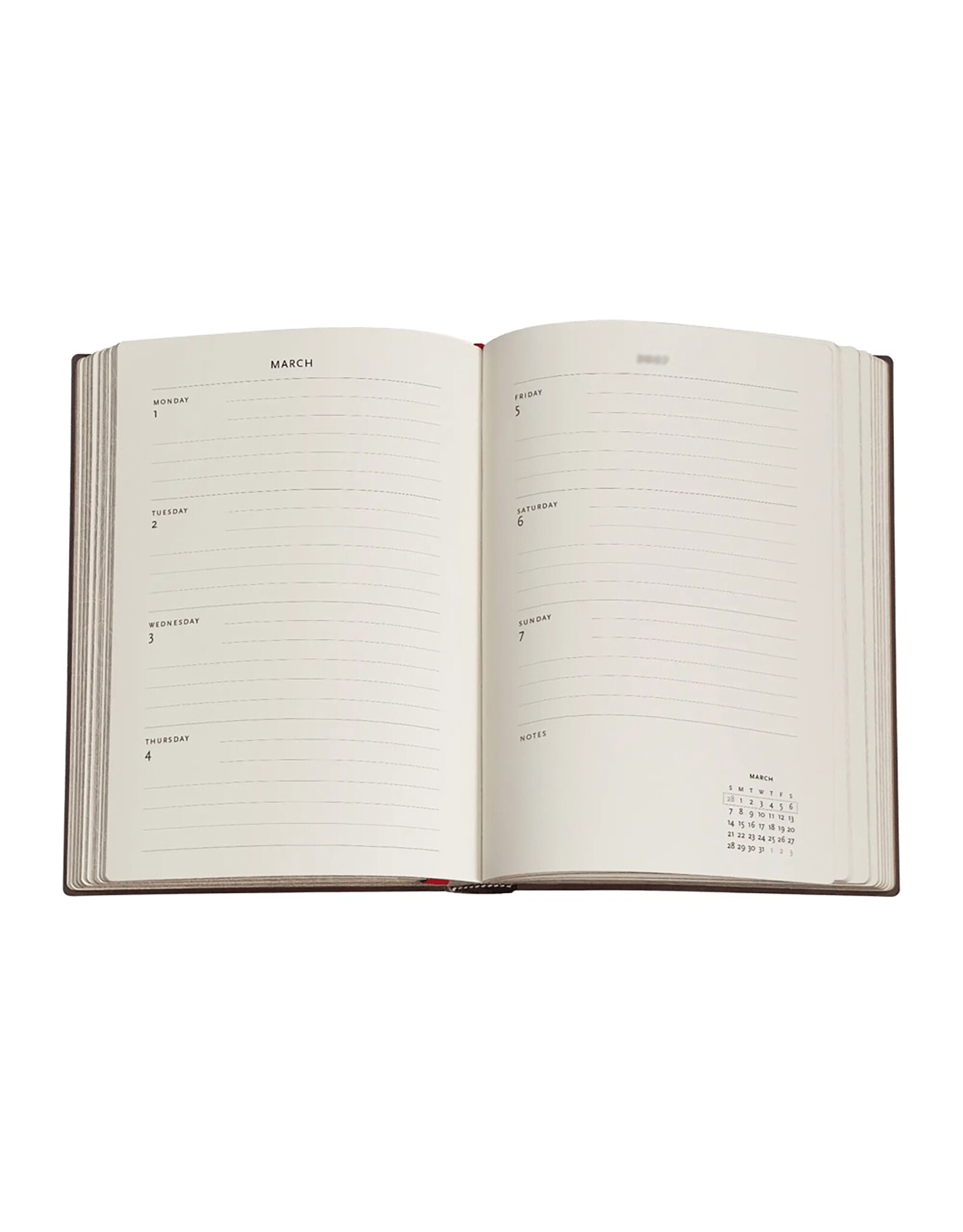 Paperblanks 2027 Blue Willow 12-Month Softcover Weekly Planner Midi Horizontal