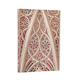 Paperblanks 2027 Vault of the Milan Cathedral Burgundy 12-Month Softcover Weekly Planner Midi Horizontal
