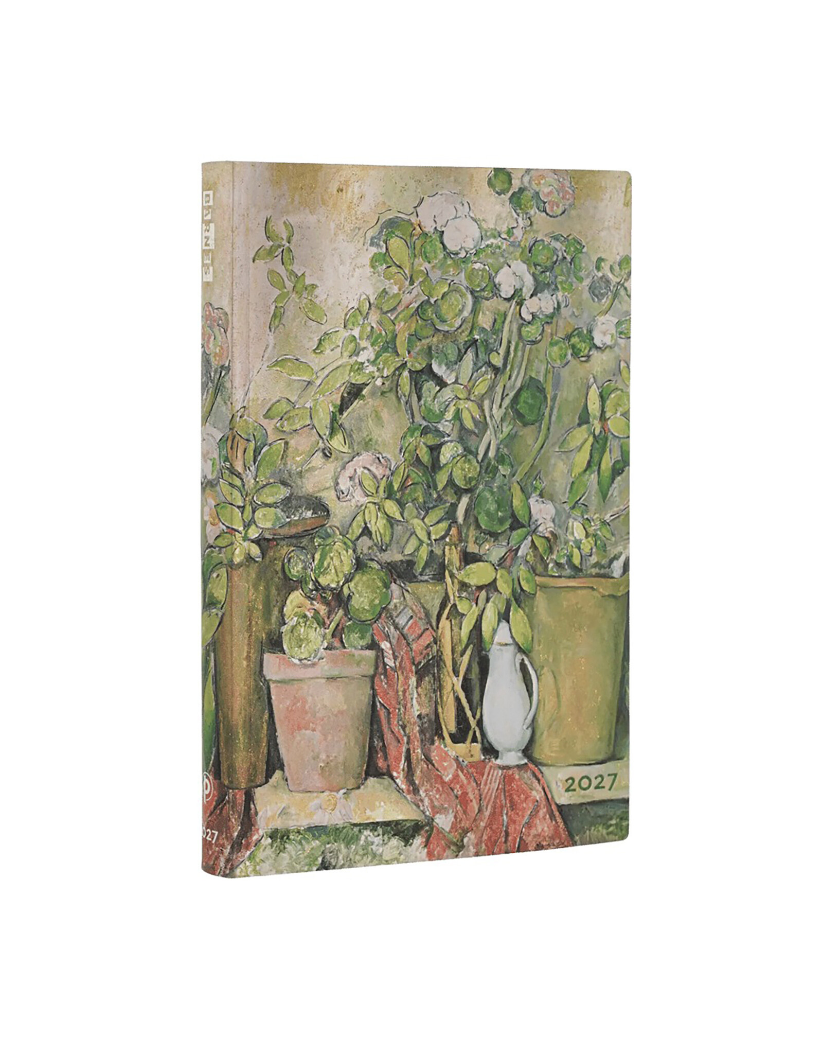 Paperblanks 2027 Cezanne's Terracotta Pots and Flowers 12-Month Hardcover Daily Planner Midi
