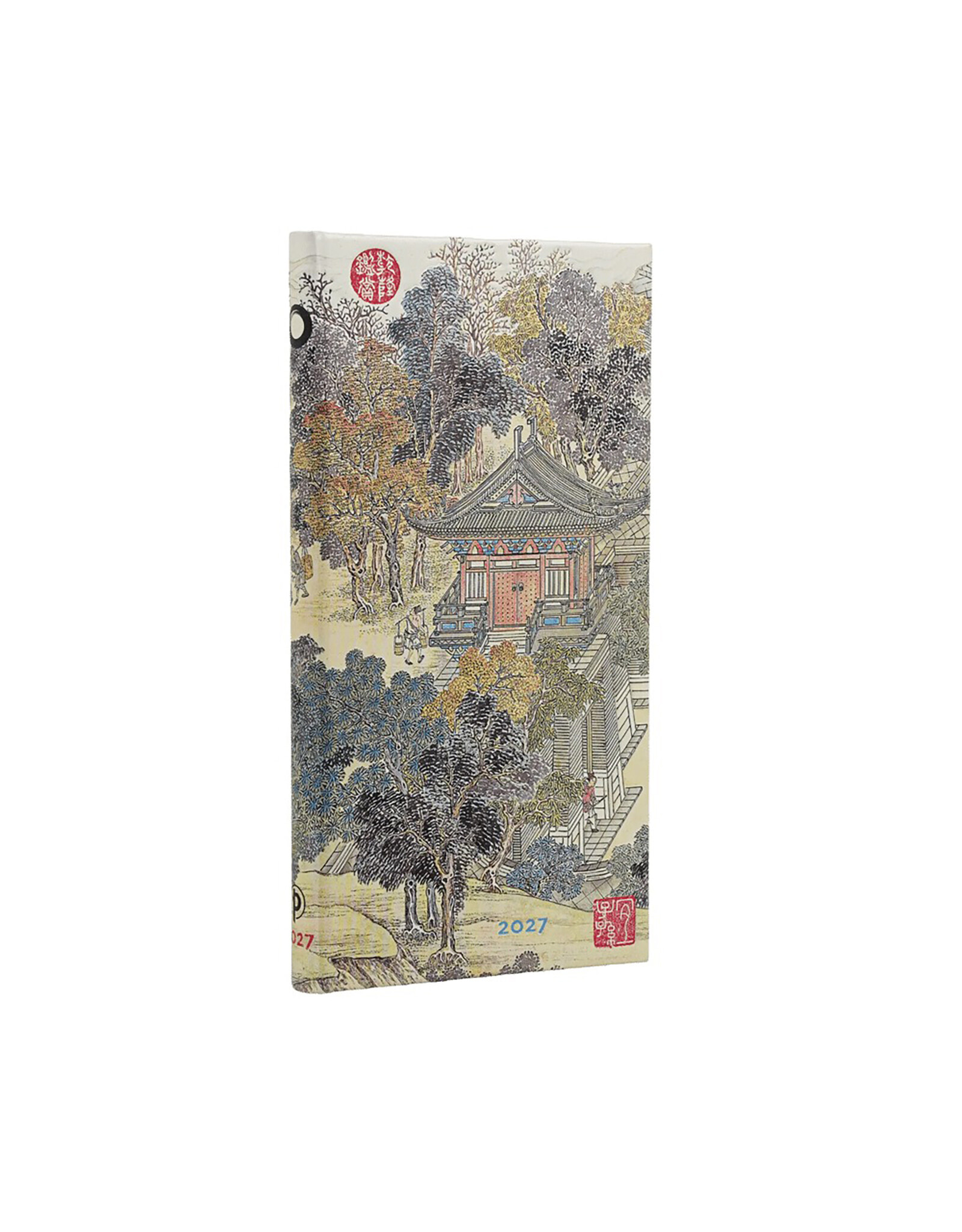 Paperblanks 2027 Golden Age of Prosperity 12-Month Hardcover Weekly Planner Slim Horizontal