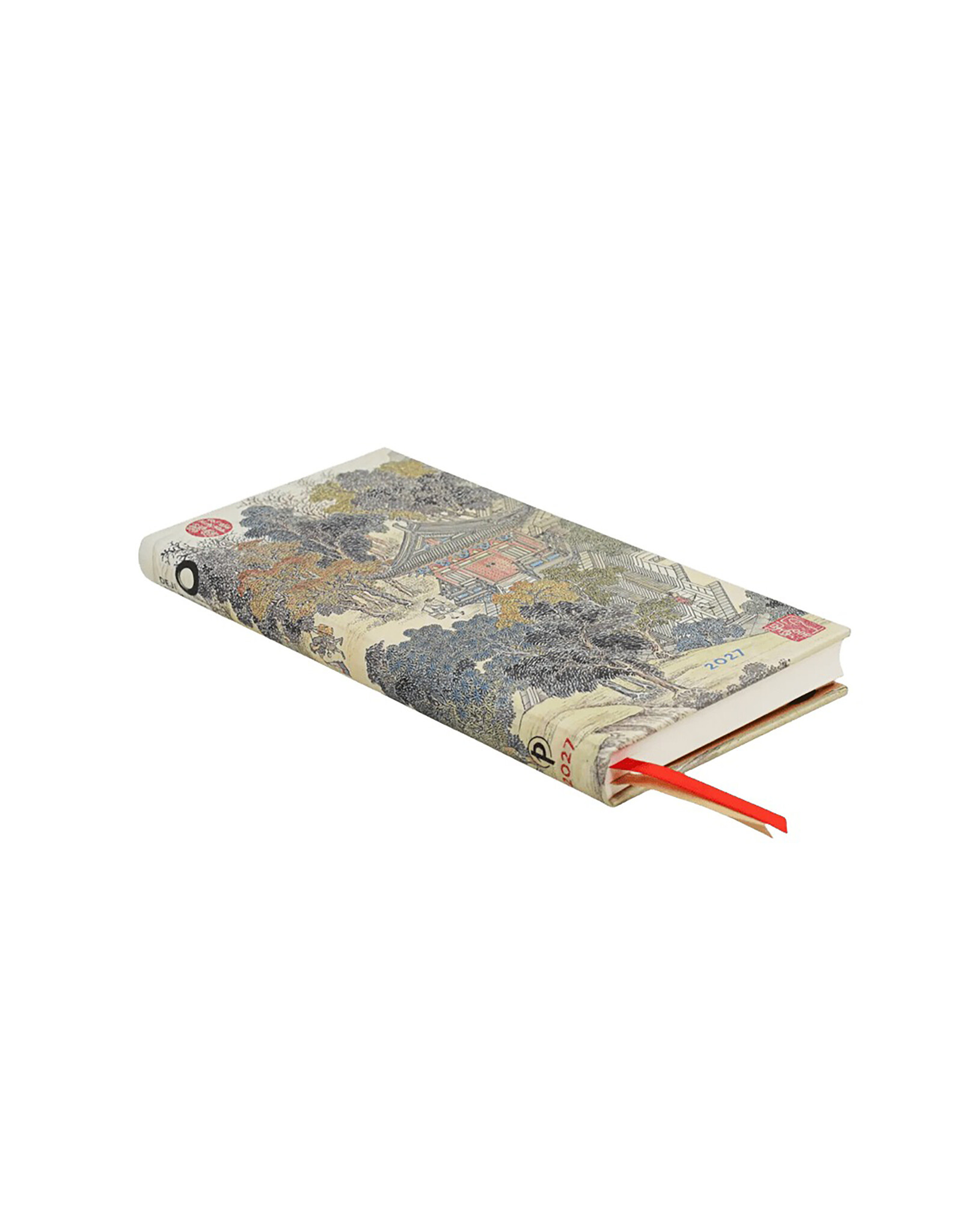 Paperblanks 2027 Golden Age of Prosperity 12-Month Hardcover Weekly Planner Slim Horizontal