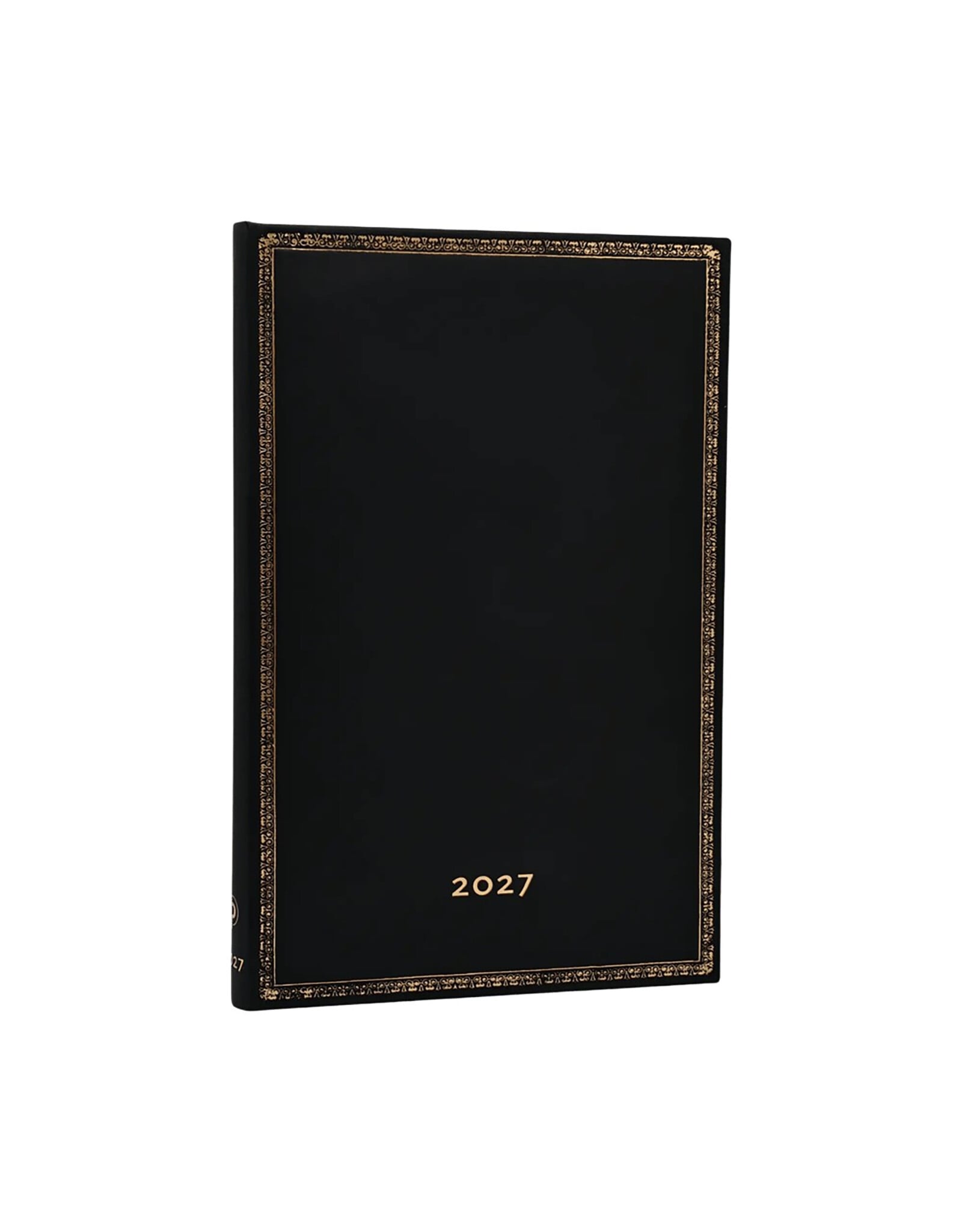 Paperblanks 2027 Black Edition 12-Month Hardcover Weekly Planner Maxi Horizontal