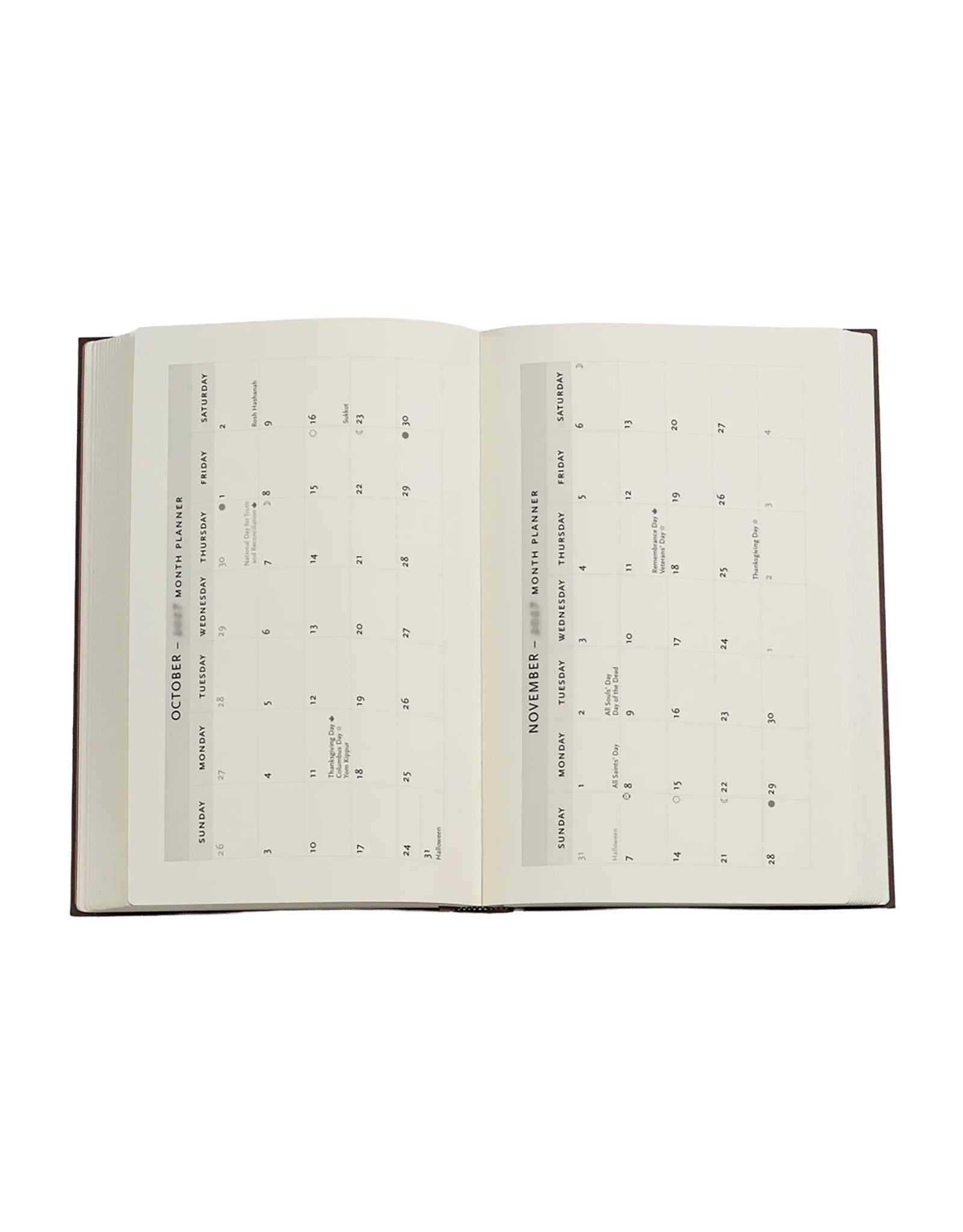 Paperblanks 2027 Black Edition 12-Month Hardcover Weekly Planner Maxi Horizontal