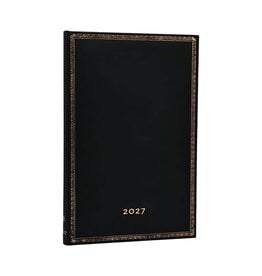 Paperblanks 2027 Black Edition 12-Month Hardcover Weekly Planner Maxi Vertical