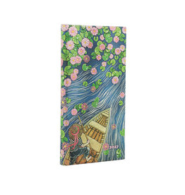 Paperblanks 2027 Lotus River 12-Month Hardcover Weekly Planner Slim Horizontal