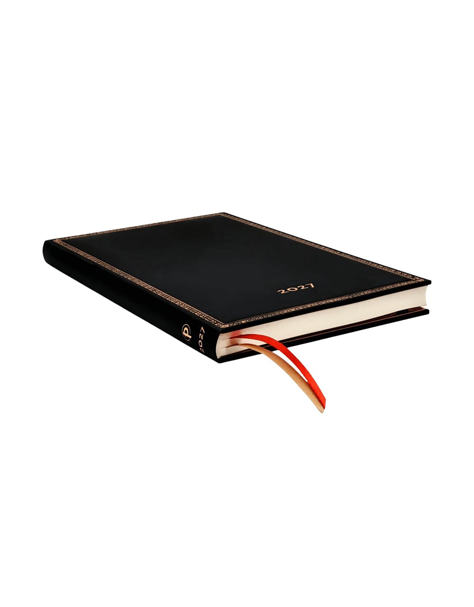 Paperblanks 2027 Black Edition 12-Month Hardcover Weekly Planner Maxi Horizontal
